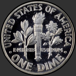 реверс 10¢ (dime) 1961 "USA - Dime / 1961 - Dowód"