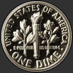 реверс 10¢ (dime) 1968 "USA - Dime / 1968 - Dowód"