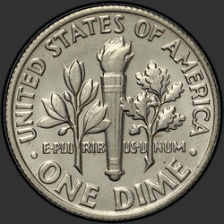 реверс 10¢ (дайм) 1970 "США - Dime / 1970 - P"