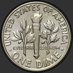 реверс 10¢ (dime) 1970 "ABD - Dime / 1970 - D"