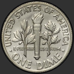 реверс 10¢ (dime) 1971 "EUA - Dime / 1971 - P"