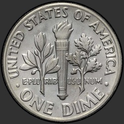 реверс 10¢ (dime) 1974 "EUA - Dime / 1974 - P"