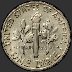 реверс 10¢ (dime) 1974 "EUA - Dime / 1974 - D"