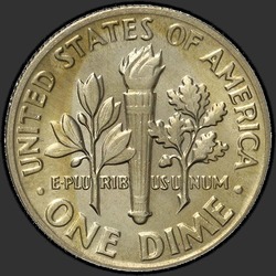 реверс 10¢ (dime) 1976 "USA  - ダイム/ 1976  -  P"