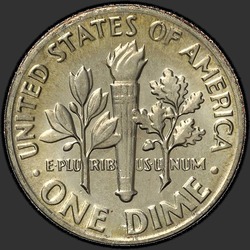 реверс 10¢ (dime) 1976 "EUA - Dime / 1976 - D"