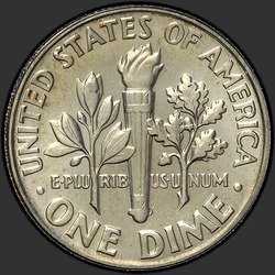реверс 10¢ (dime) 1977 "ABD - Dime / 1977 - D"