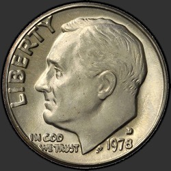 аверс 10¢ (дайм) 1978 "USA - Dime / 1978 - D"