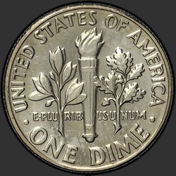 реверс 10¢ (dime) 1979 "USA  - ダイム/ 1979  -  D"