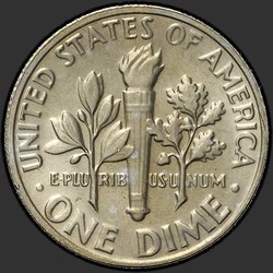 реверс 10¢ (dime) 1980 "USA  - ダイム/ 1980  -  P"