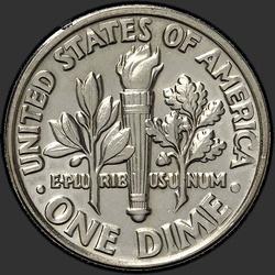 реверс 10¢ (dime) 1981 "EUA - Dime / 1981 - P"