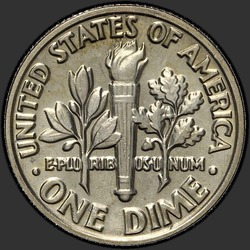 реверс 10¢ (dime) 1982 "USA  - ダイム/ 1982  -  P"