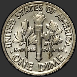 реверс 10¢ (dime) 1983 "USA  - ダイム/ 1983  -  P"
