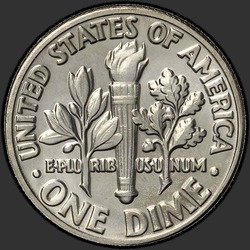 реверс 10¢ (dime) 1984 "EUA - Dime / 1984 - D"