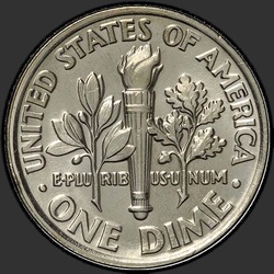 реверс 10¢ (dime) 1986 "미국 - 다임 / 1986 - P"