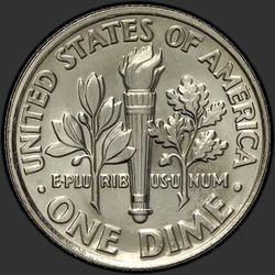 реверс 10¢ (дайм) 1987 "США - Dime / 1987 - P"