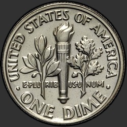 реверс 10¢ (дайм) 1991 "США - Dime / 1991 - P"