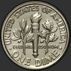 реверс 10¢ (dime) 1992 "EUA - Dime / 1992 - P"