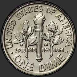 реверс 10¢ (dime) 1993 "EUA - Dime / 1993 - D"