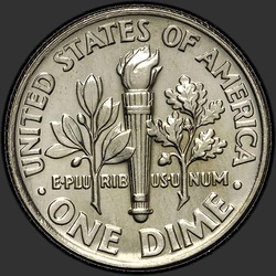 реверс 10¢ (dime) 1996 "미국 - 다임 / 1996 - P"