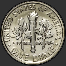 реверс 10¢ (dime) 1996 "USA - Dime / 1996 - { "_": "W"}"