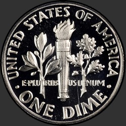 реверс 10¢ (dime) 1978 "EUA - Dime / 1978 - S Proof"