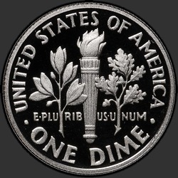 реверс 10¢ (dime) 2013 "USA  - ダイム/ 2013  -  S証明"
