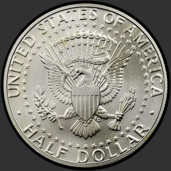 реверс 50¢ (half) 1998 "EUA - 50 Cents (meio dólar) / 1998 - Silver"