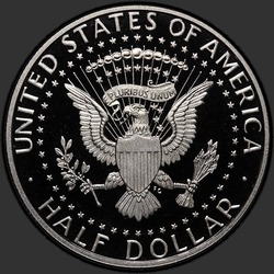 реверс 50¢ (half) 2013 "EUA - 50 Cents (meio dólar) / 2013 - S Proof"