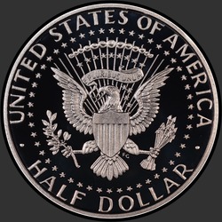 реверс 50¢ (half) 2014 "संयुक्त राज्य अमरीका - 50 सेंट (आधा डॉलर) / 2014 - { "_": "पी रजत राहत"}"