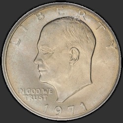 аверс 1$ (buck) 1971 "USA - 1 dollari / 1971 - P"