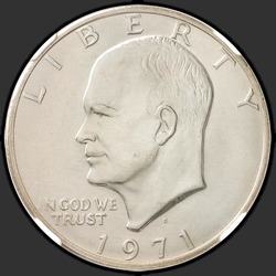 аверс 1$ (buck) 1971 "USA  -  1ドル/ 1971  -  D"
