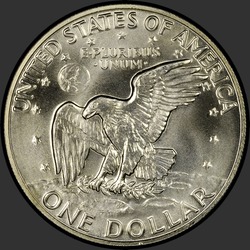 реверс 1$ (бак) 1973 "США - 1 доллар / 1973 - серебро"