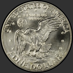 реверс 1$ (buck) 1974 "USA - 1 dollari / 1974 - hopea"