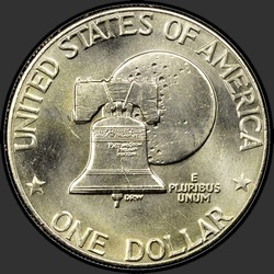 реверс 1$ (buck) 1976 "USA - 1 Dollar / 1976 - {"_":"D T2"}"