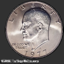 аверс 1$ (buck) 1977 "الولايات المتحدة الأمريكية - 1 الدولار / 1977 - D"