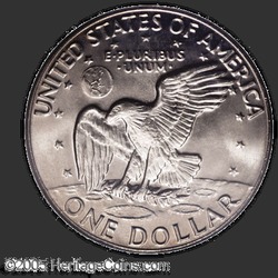 реверс 1$ (бак) 1977 "США - 1 доллар / 1977 - D"