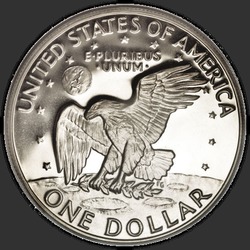 реверс 1$ (buck) 1977 "الولايات المتحدة الأمريكية - 1 الدولار / 1977 - S الدليل"