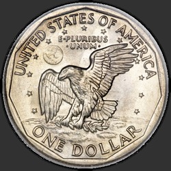реверс 1$ (buck) 1980 "EUA - 1 dólar / 1980 - { "_": "P"}"