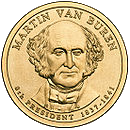 аверс 1$ (buck) 2008 "USA - 1 Dollar / 2008 - {"_":"D"}"