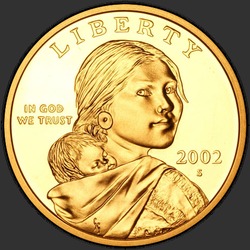 аверс 1$ (buck) 2002 "USA - 1 Dolar / 2002 - { "_": "S"}"