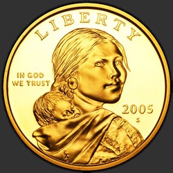 аверс 1$ (buck) 2005 "संयुक्त राज्य अमरीका - 1 डॉलर / 2005 - { "_": "एस"}"