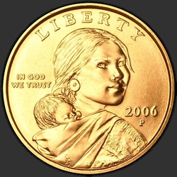 аверс 1$ (buck) 2006 "USA - 1 Dollaro / 2006 - { "_": "P"}"