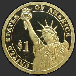 реверс 1$ (бак) 2008 "США - 1 долар / Рік випуску 2008 - { "_": "S"}"