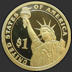 реверс 1$ (бак) 2008 "USA - 1 Dollar / 2008 - {"_":"S"}"