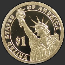 реверс 1$ (бак) 2013 "USA - 1 Dollar / 2013 - {"_":"S"}"