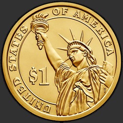 реверс 1$ (buck) 2015 "USA - 1 Dollar / 2015 - Presidential Dollar Dwight D. Eisenhower  / P"