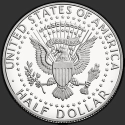 реверс 50¢ (half) 2015 "USA - 50 centů (půldolar) / 2015 / Silver"