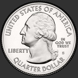 аверс 25¢ (quarter) 2012 "Национальный исторический парк Чако / S"