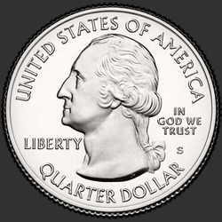 аверс 25¢ (quarter) 2011 "Chickasaw National Recreation Area / S"