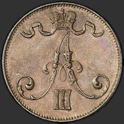реверс 5 पैसे 1888 "5 पैसा फिनलैंड 1888-1892"